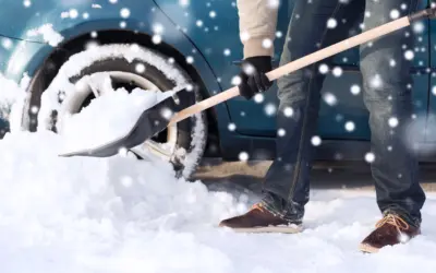 Avoiding Back Injury While Shoveling Snow